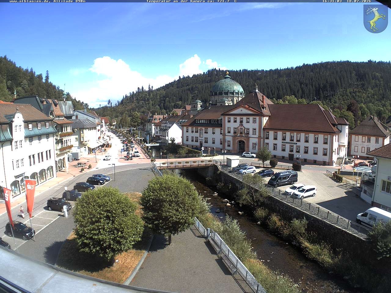 Archived image Webcam St Blasien Menzenschwand: main street