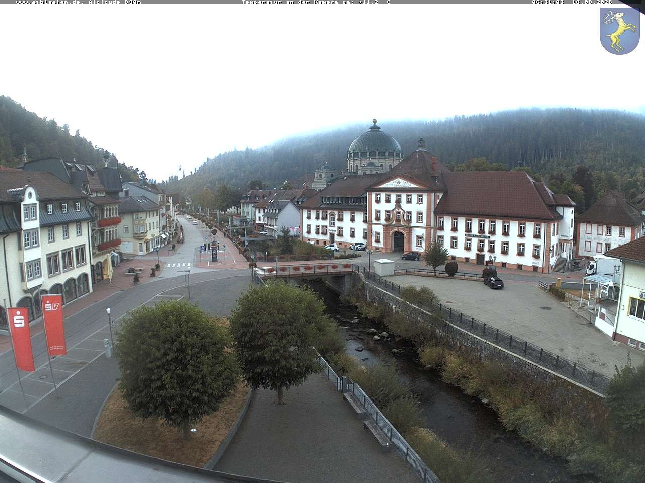 Archived image Webcam St Blasien Menzenschwand: main street