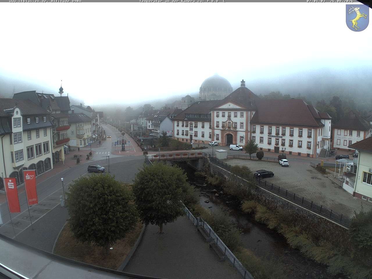 Archived image Webcam St Blasien Menzenschwand: main street