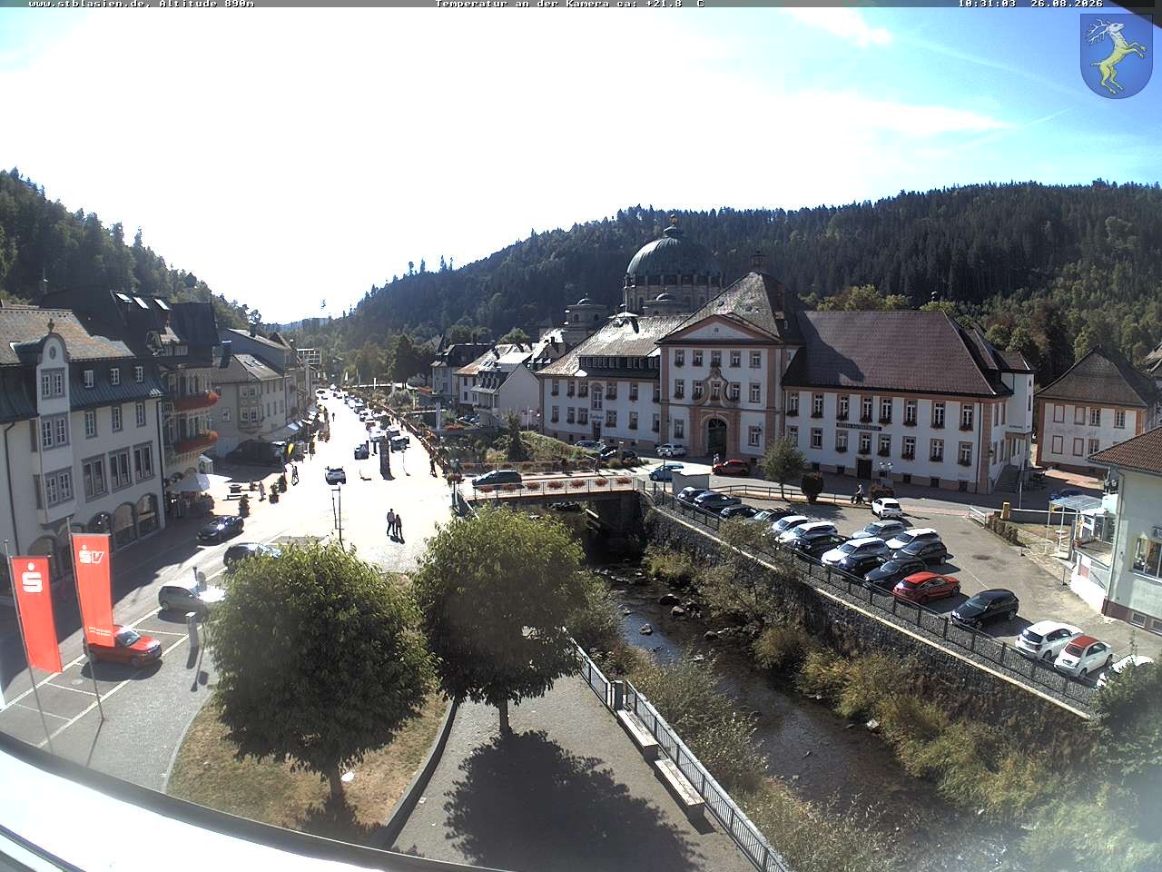 Archived image Webcam St Blasien Menzenschwand: main street