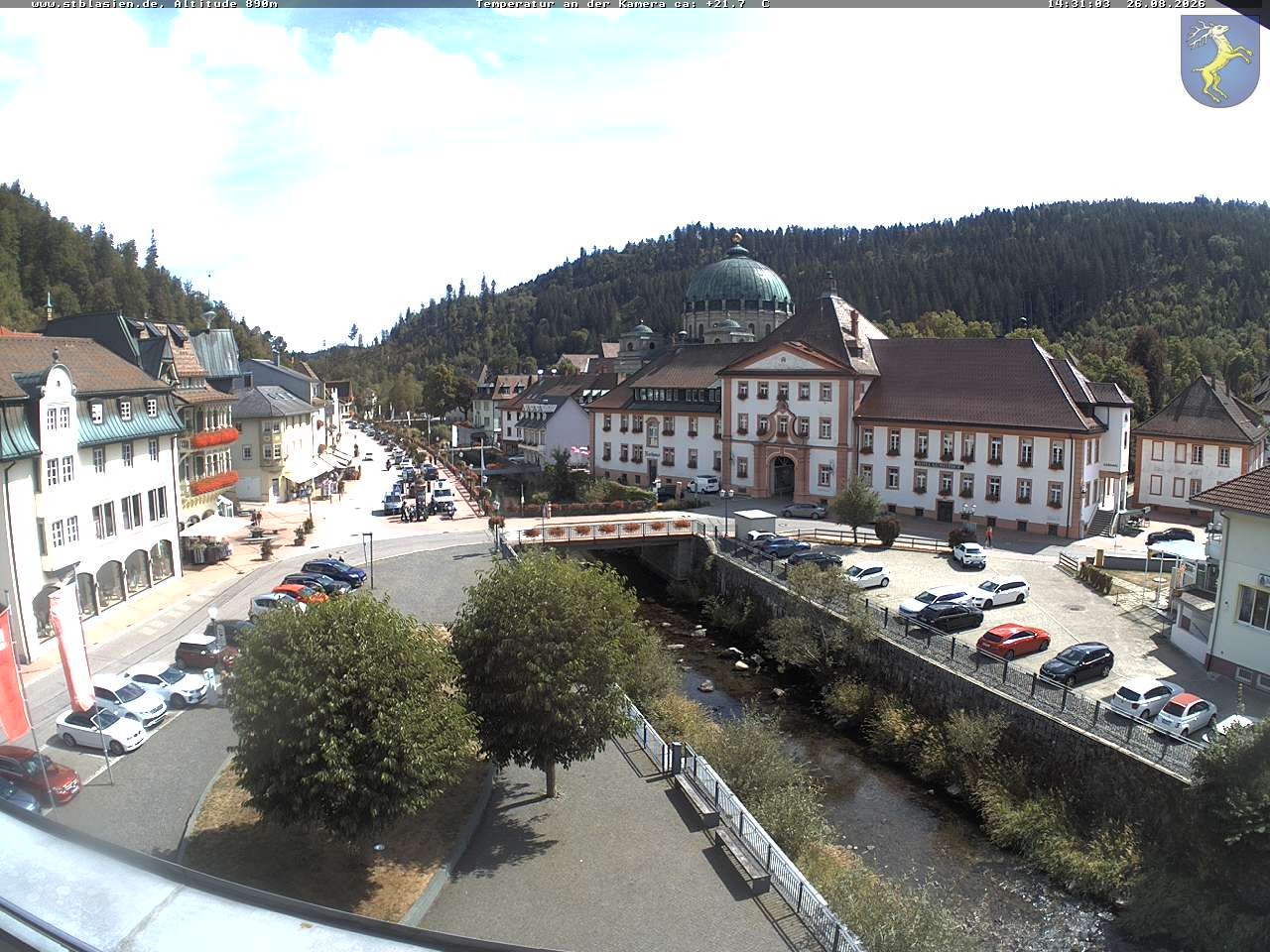 Archived image Webcam St Blasien Menzenschwand: main street