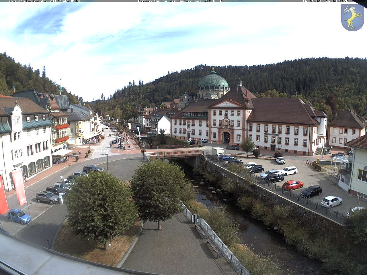 Archived image Webcam St Blasien Menzenschwand: main street