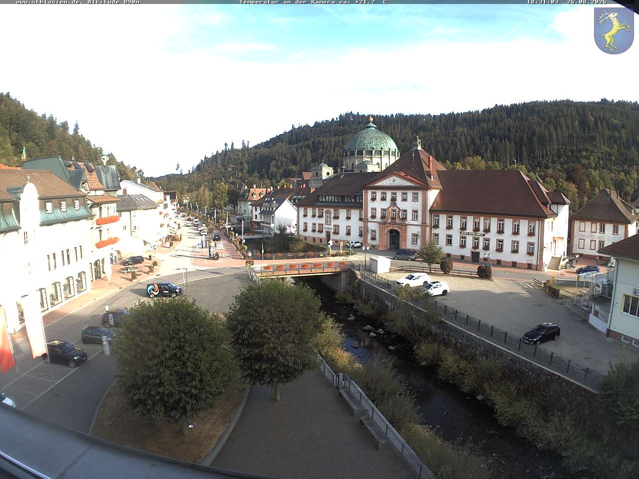 Archived image Webcam St Blasien Menzenschwand: main street