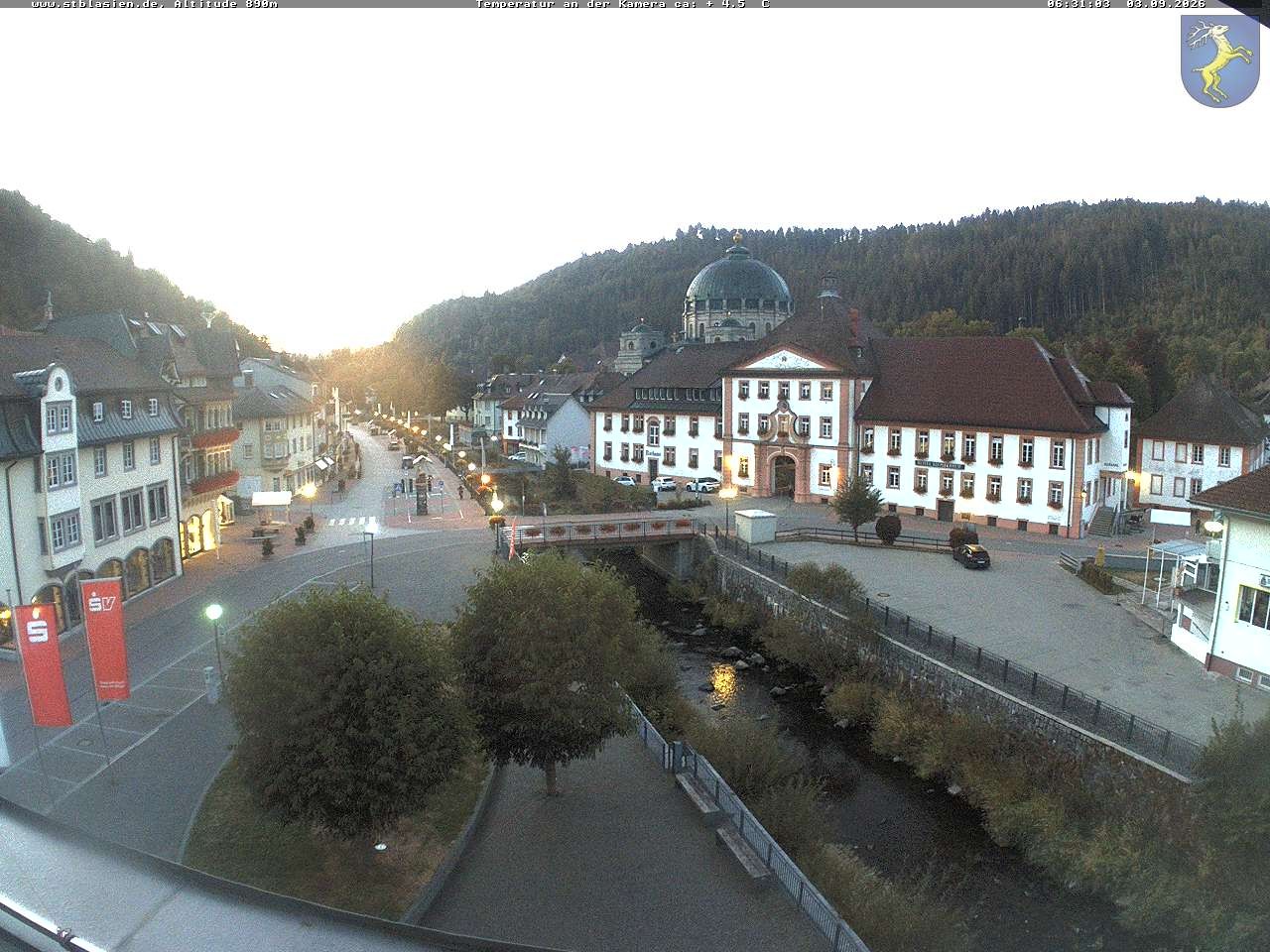 Archived image Webcam St Blasien Menzenschwand: main street