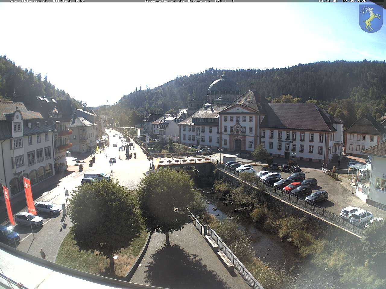 Archived image Webcam St Blasien Menzenschwand: main street