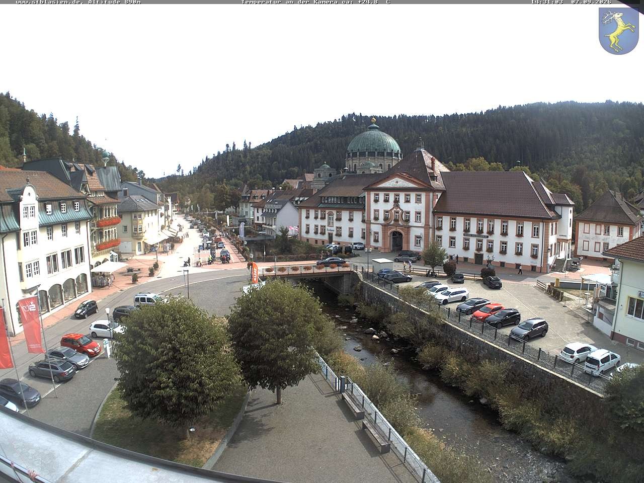 Archived image Webcam St Blasien Menzenschwand: main street
