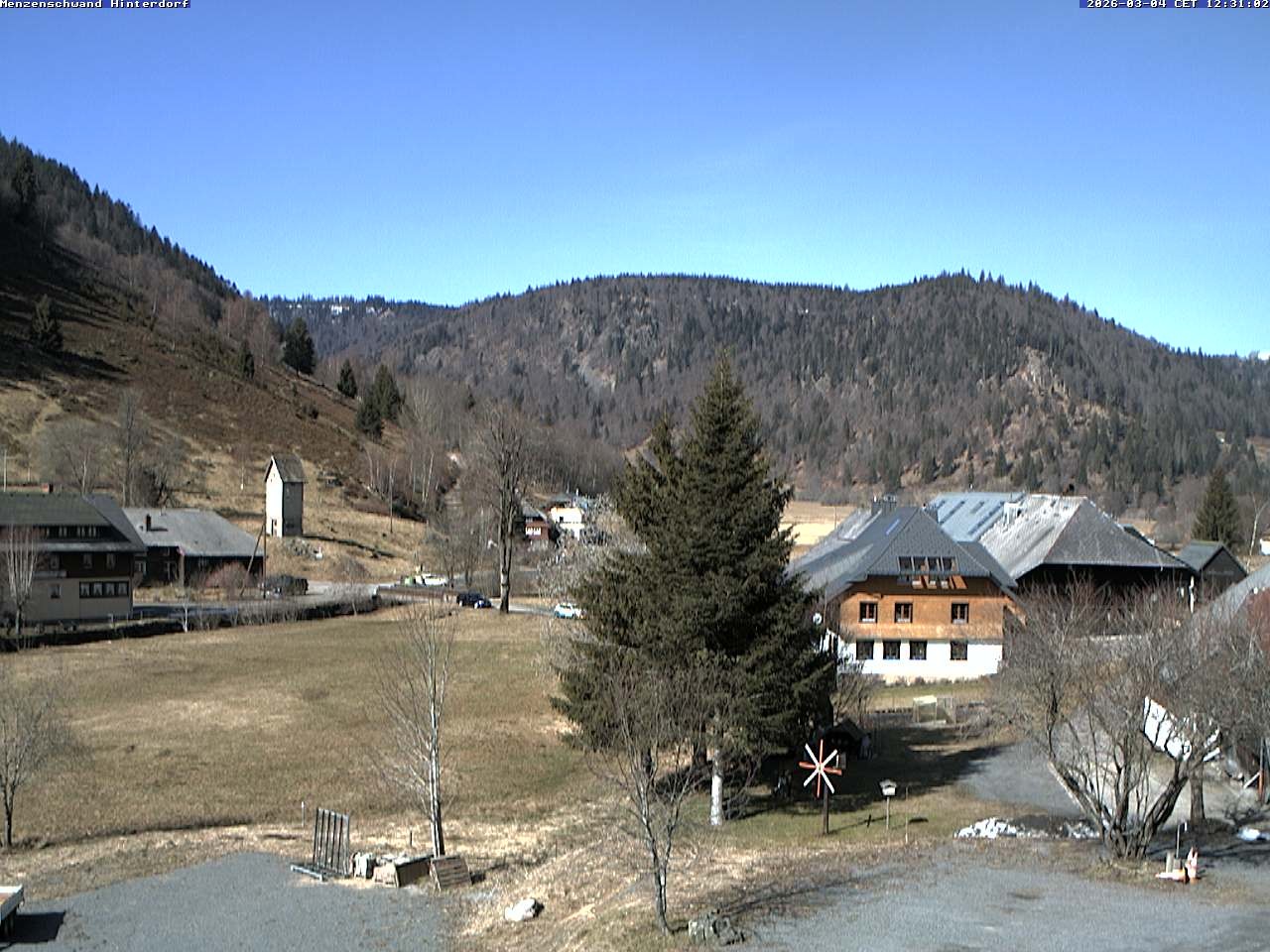 Archived image Webcam Menzenschwand (Hinterdorf)