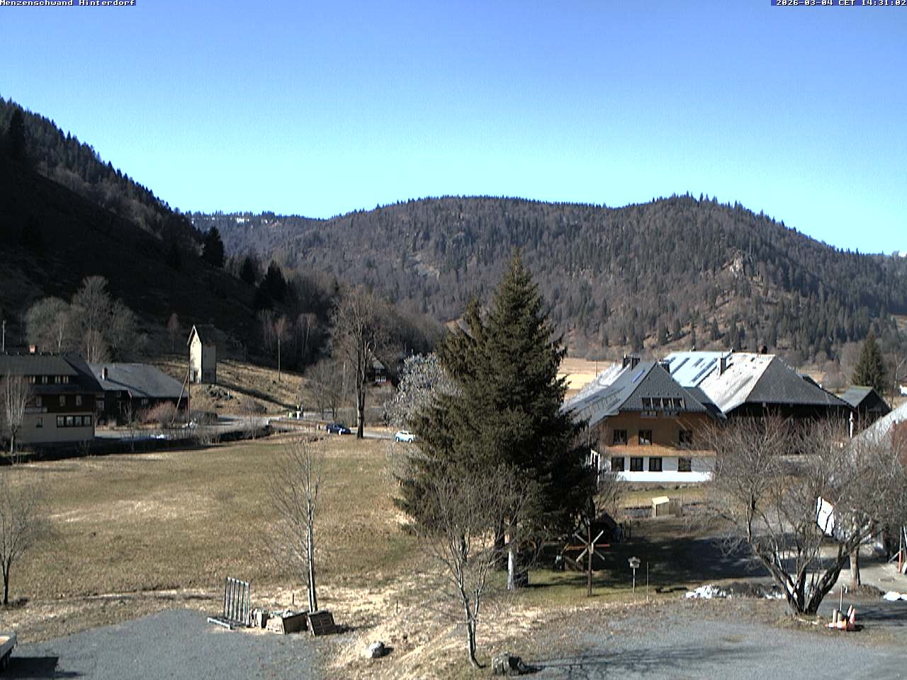 Archived image Webcam Menzenschwand (Hinterdorf)