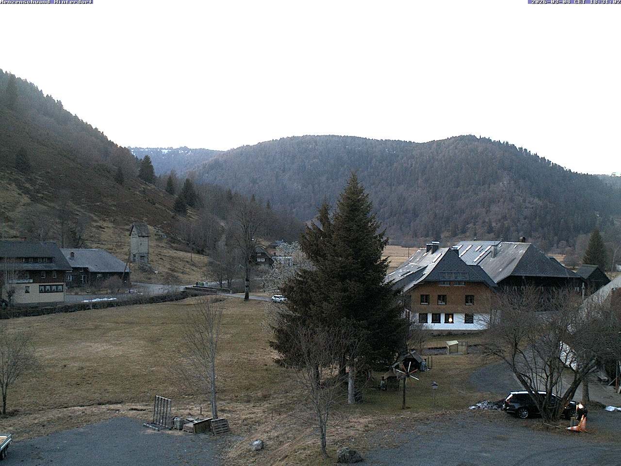 Archived image Webcam Menzenschwand (Hinterdorf)