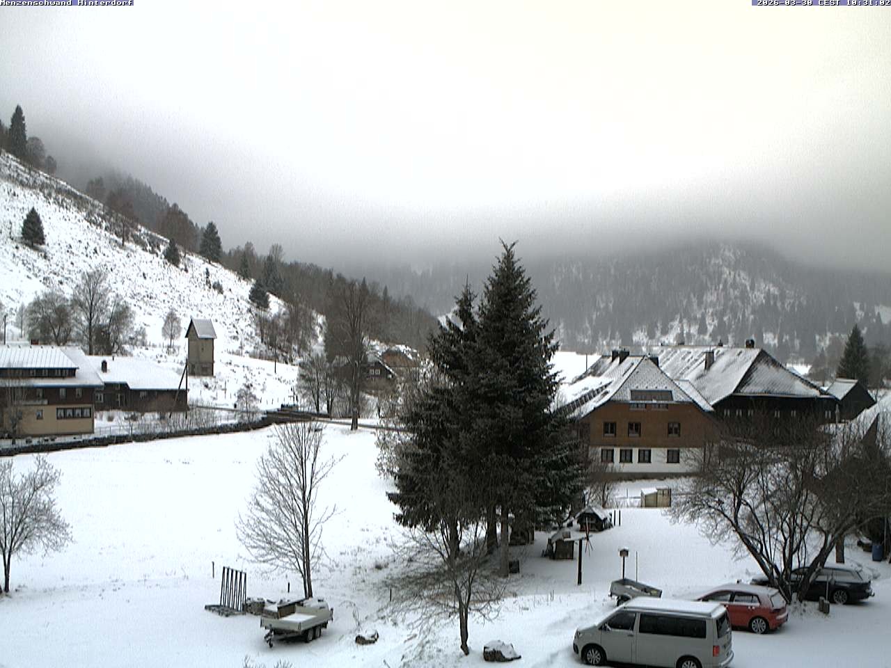 Archived image Webcam Menzenschwand (Hinterdorf)