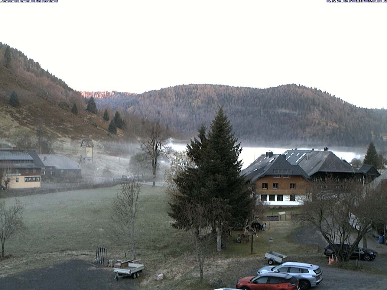 Archived image Webcam Menzenschwand (Hinterdorf)