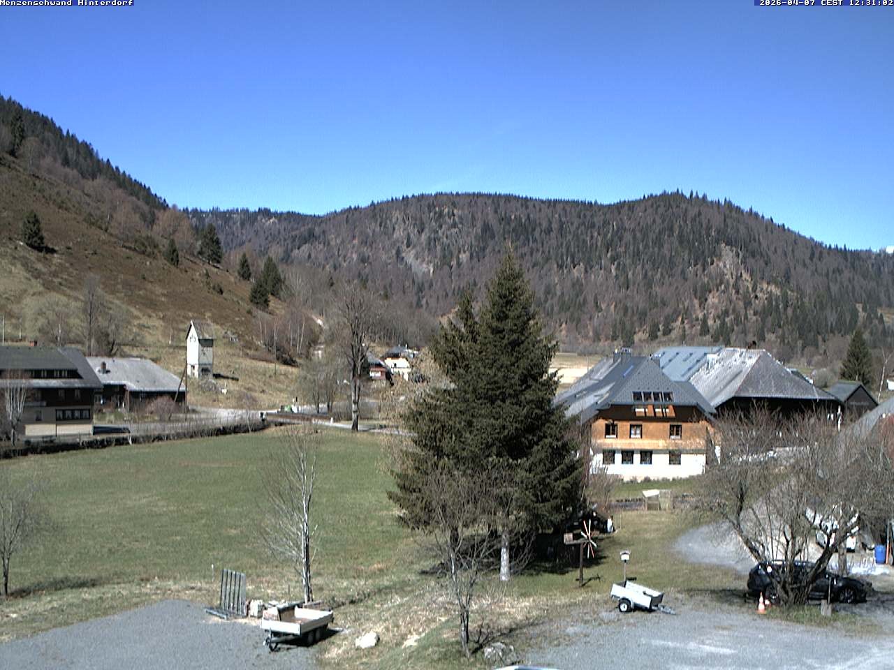 Archived image Webcam Menzenschwand (Hinterdorf)