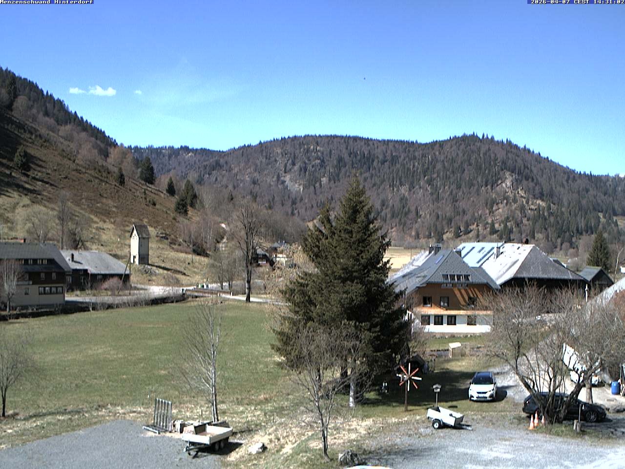 Archived image Webcam Menzenschwand (Hinterdorf)