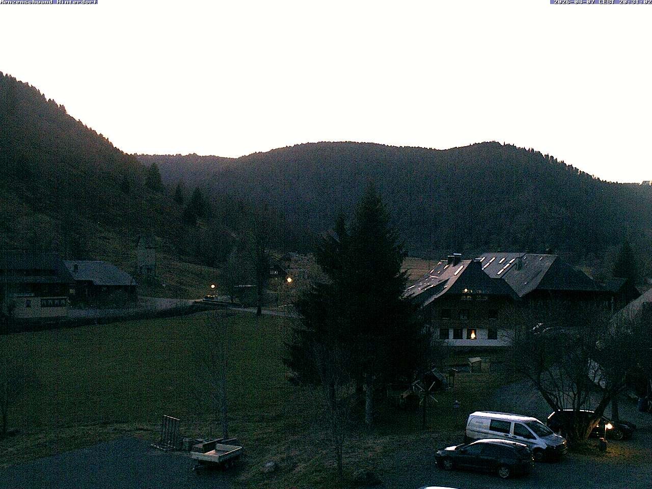 Archived image Webcam Menzenschwand (Hinterdorf)