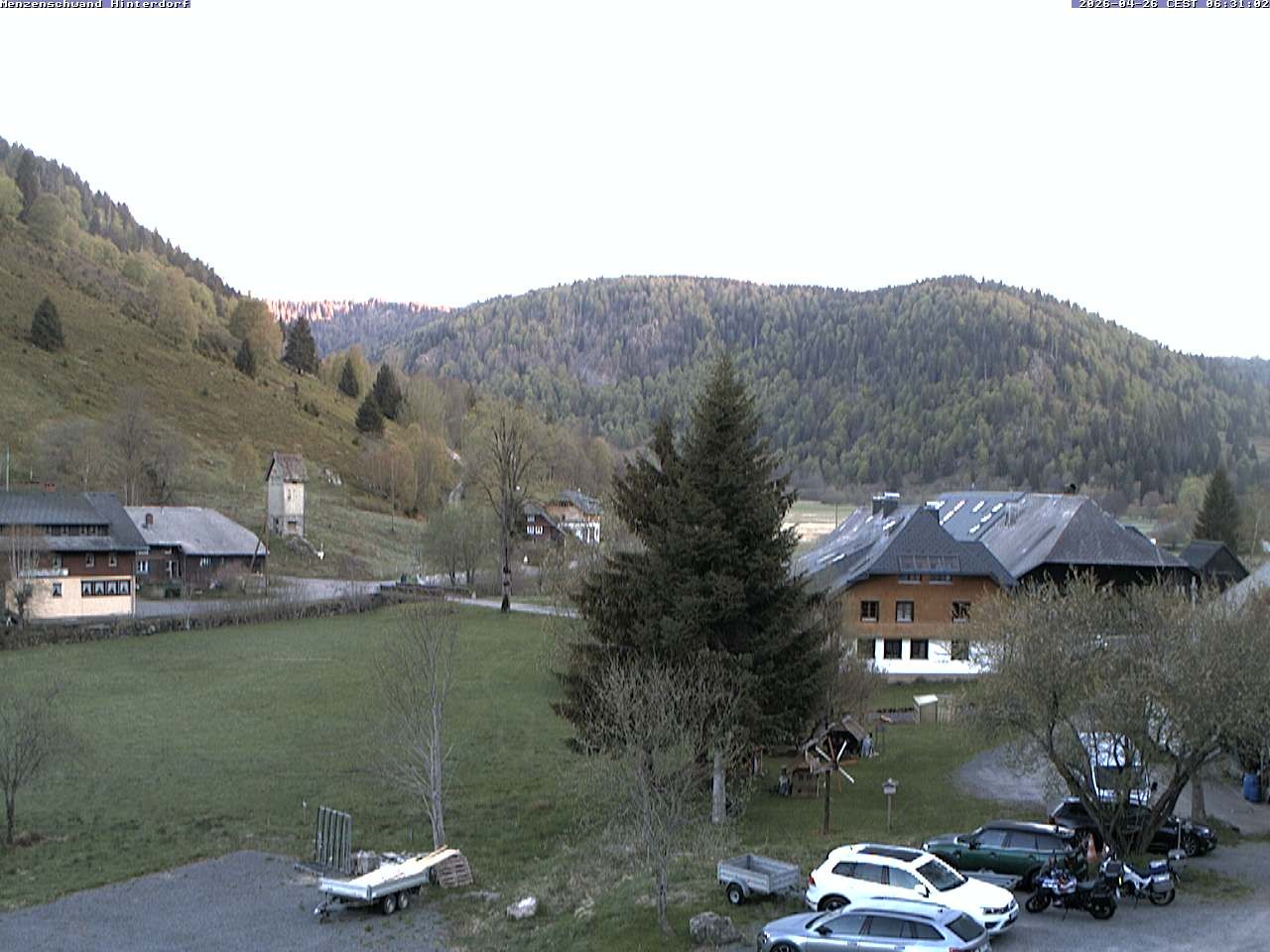Archived image Webcam Menzenschwand (Hinterdorf)