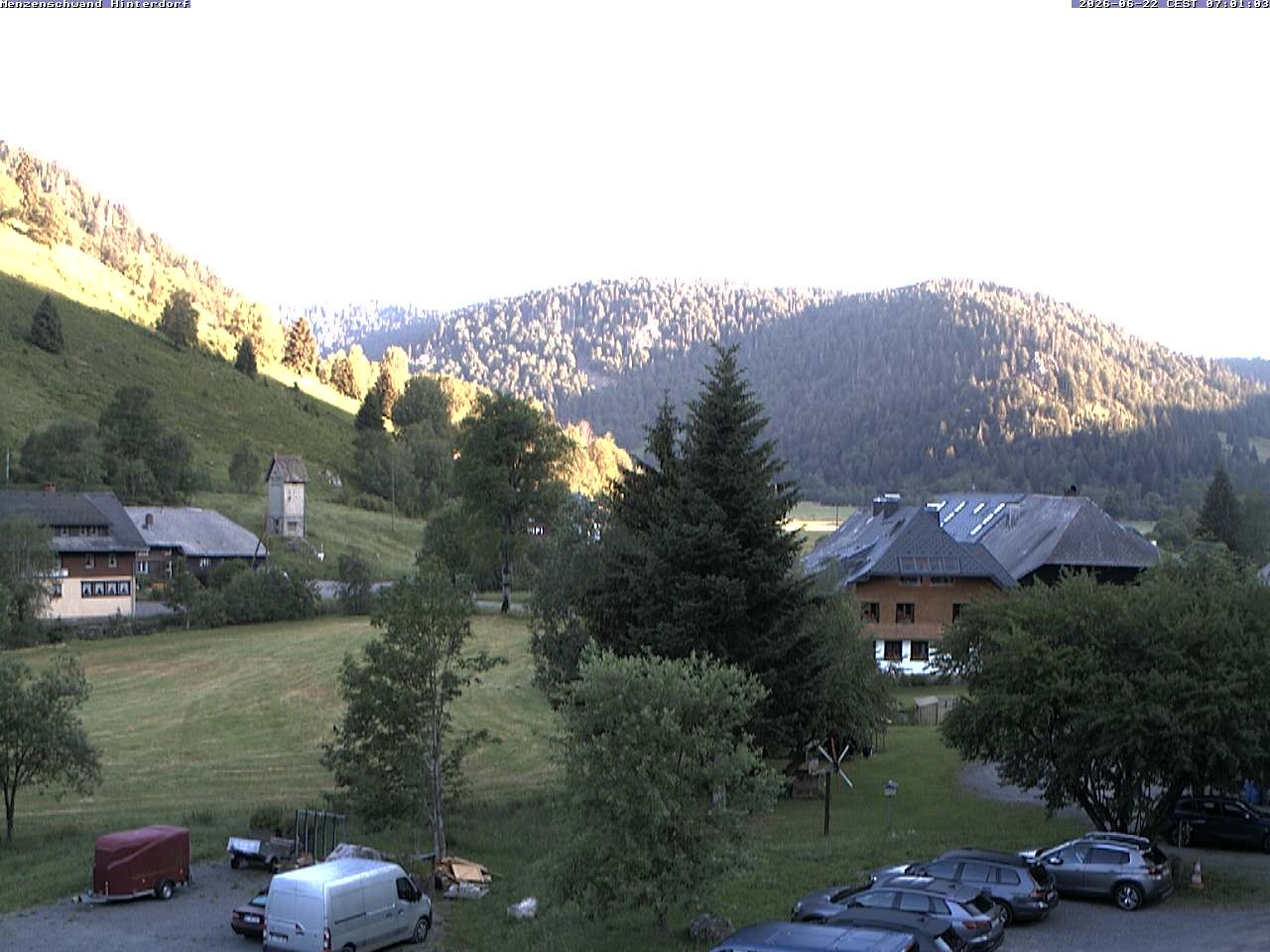 Archived image Webcam Menzenschwand (Hinterdorf)