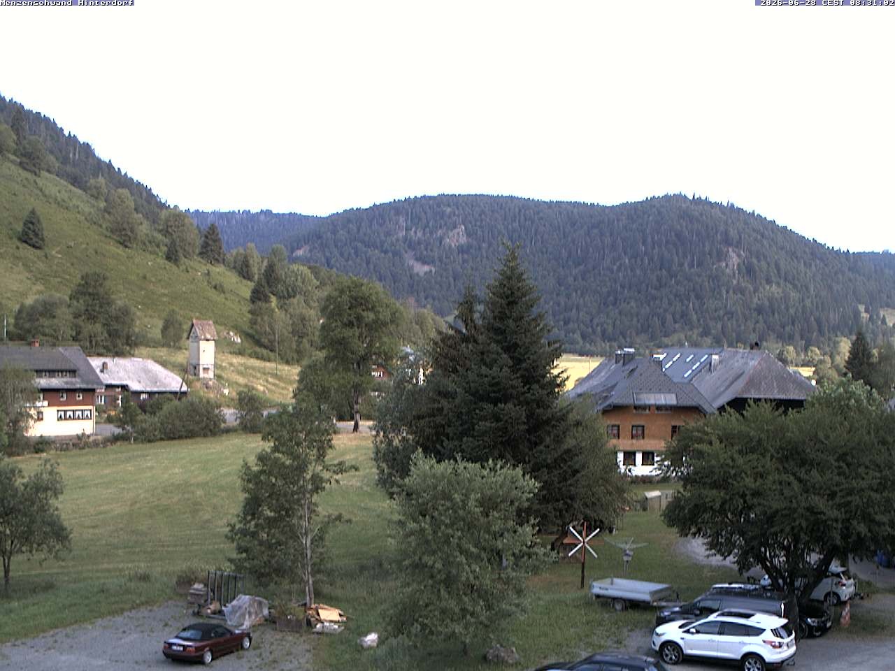 Archived image Webcam Menzenschwand (Hinterdorf)