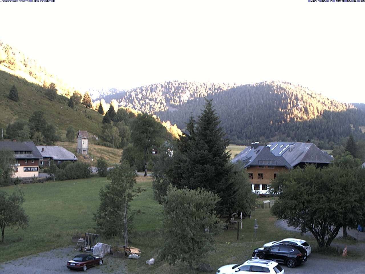 Archived image Webcam Menzenschwand (Hinterdorf)