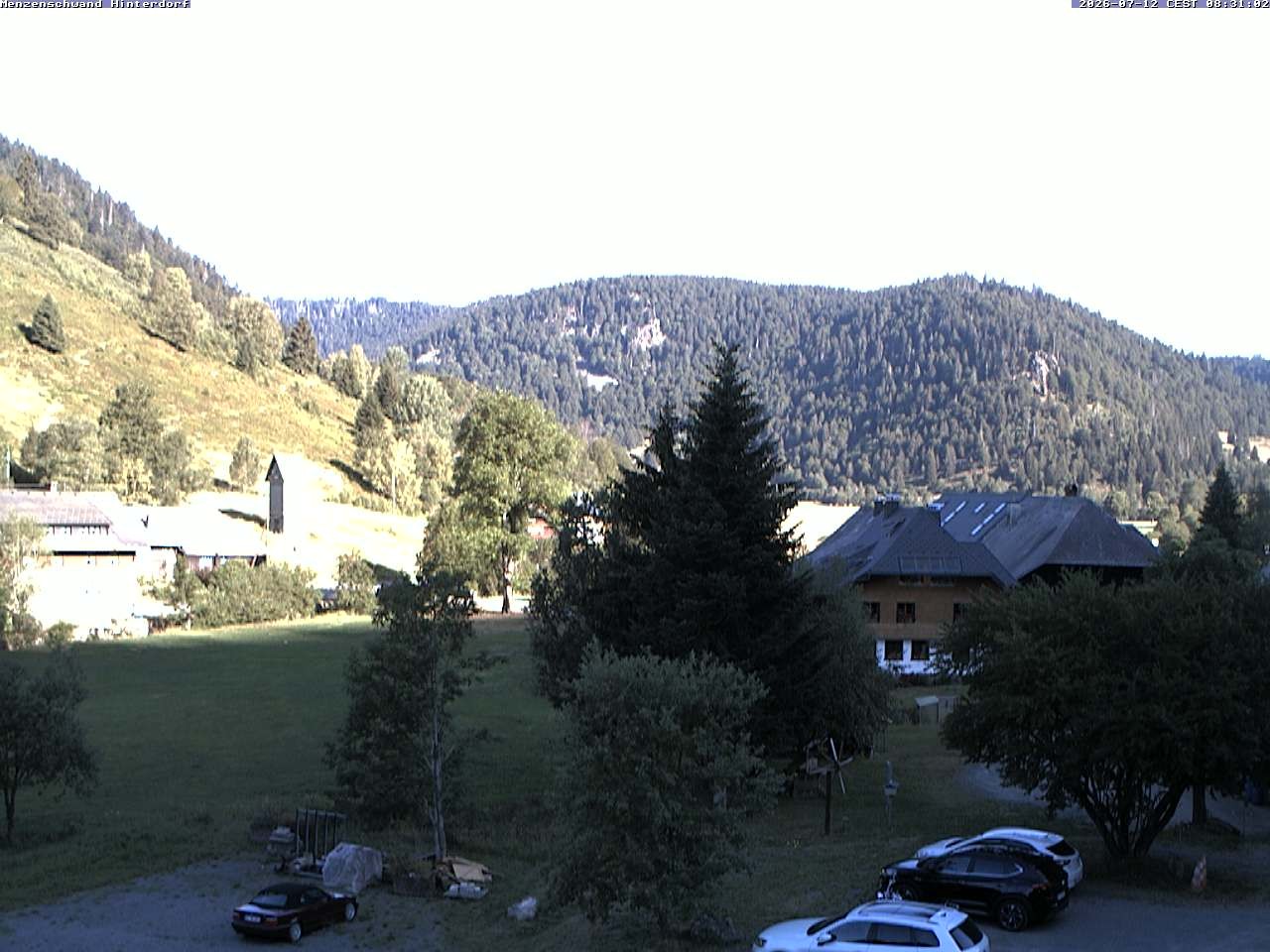 Archived image Webcam Menzenschwand (Hinterdorf)
