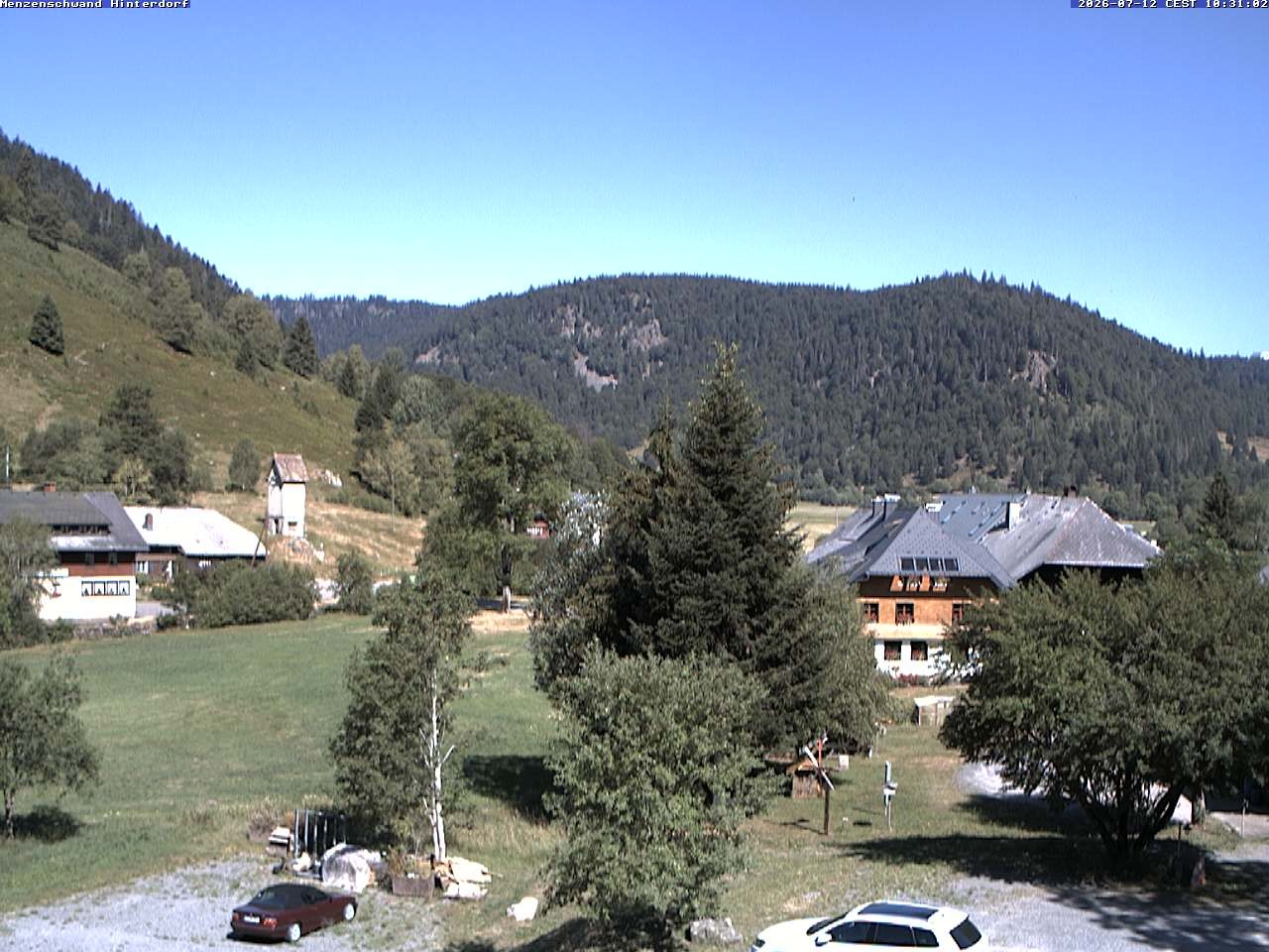 Archived image Webcam Menzenschwand (Hinterdorf)