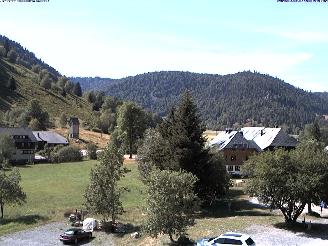 Archived image Webcam Menzenschwand (Hinterdorf)