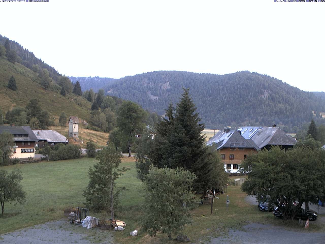 Archived image Webcam Menzenschwand (Hinterdorf)