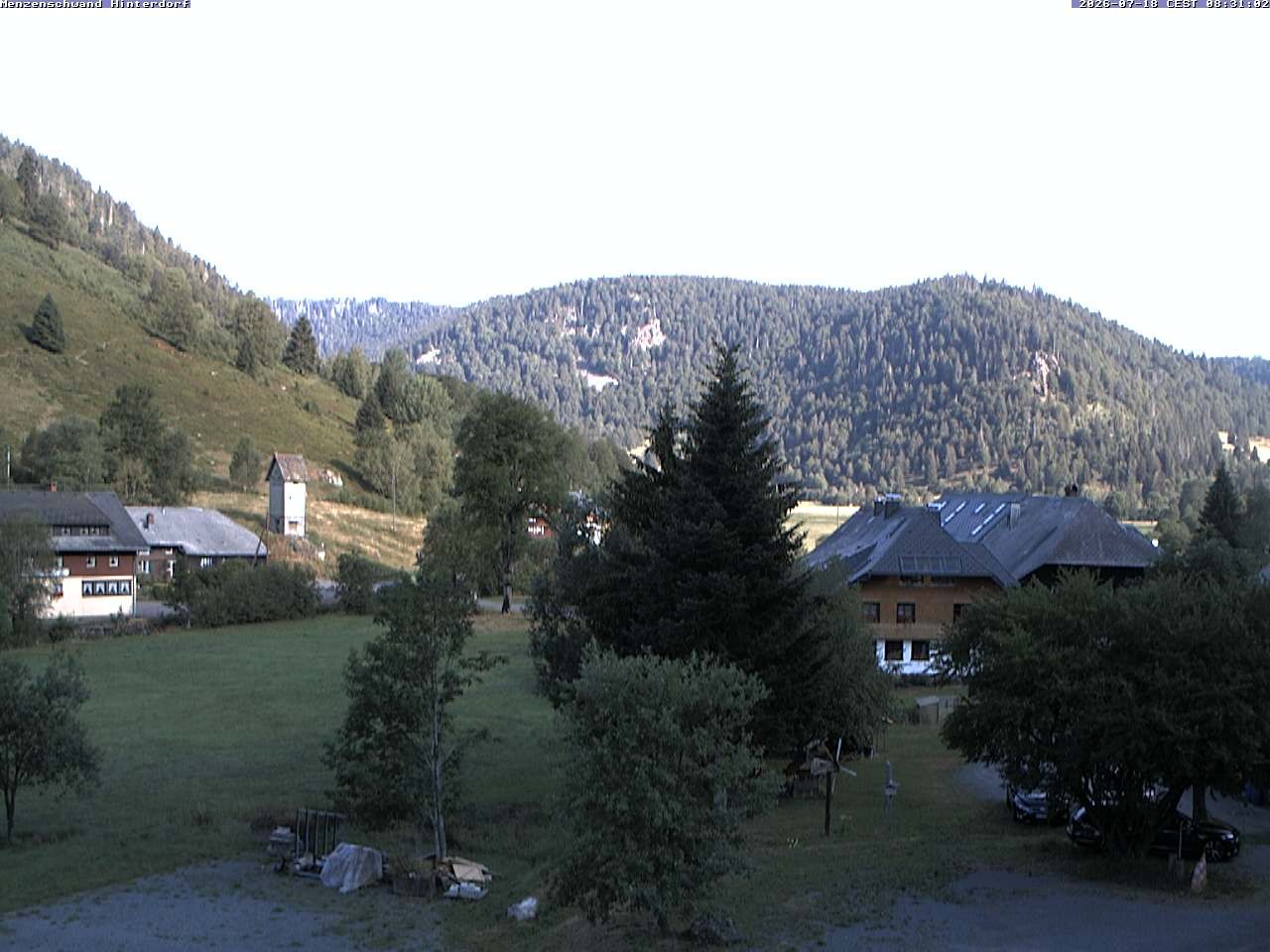 Archived image Webcam Menzenschwand (Hinterdorf)