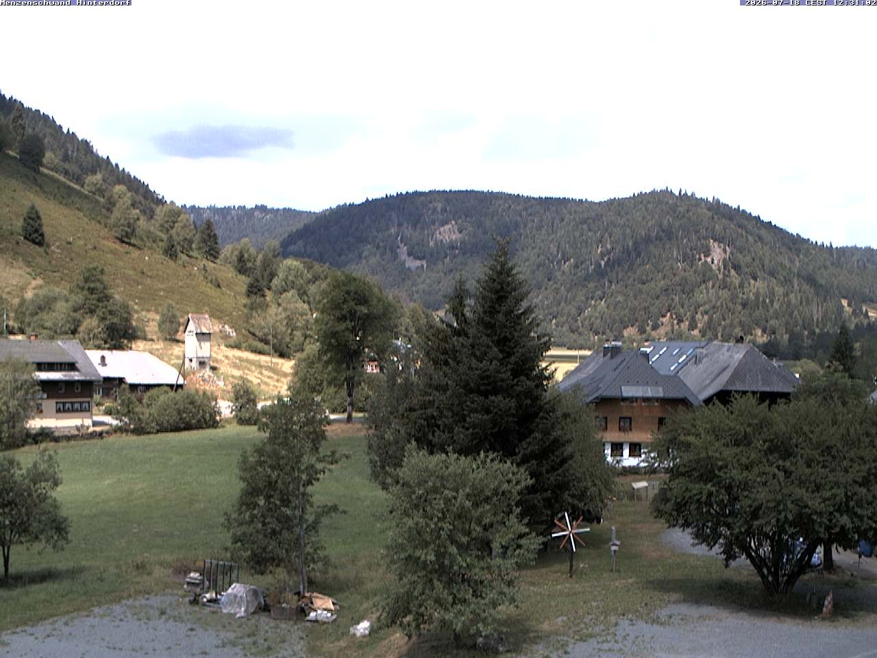 Archived image Webcam Menzenschwand (Hinterdorf)