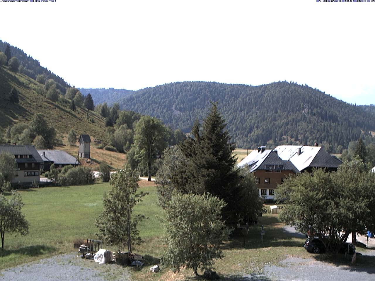 Archived image Webcam Menzenschwand (Hinterdorf)