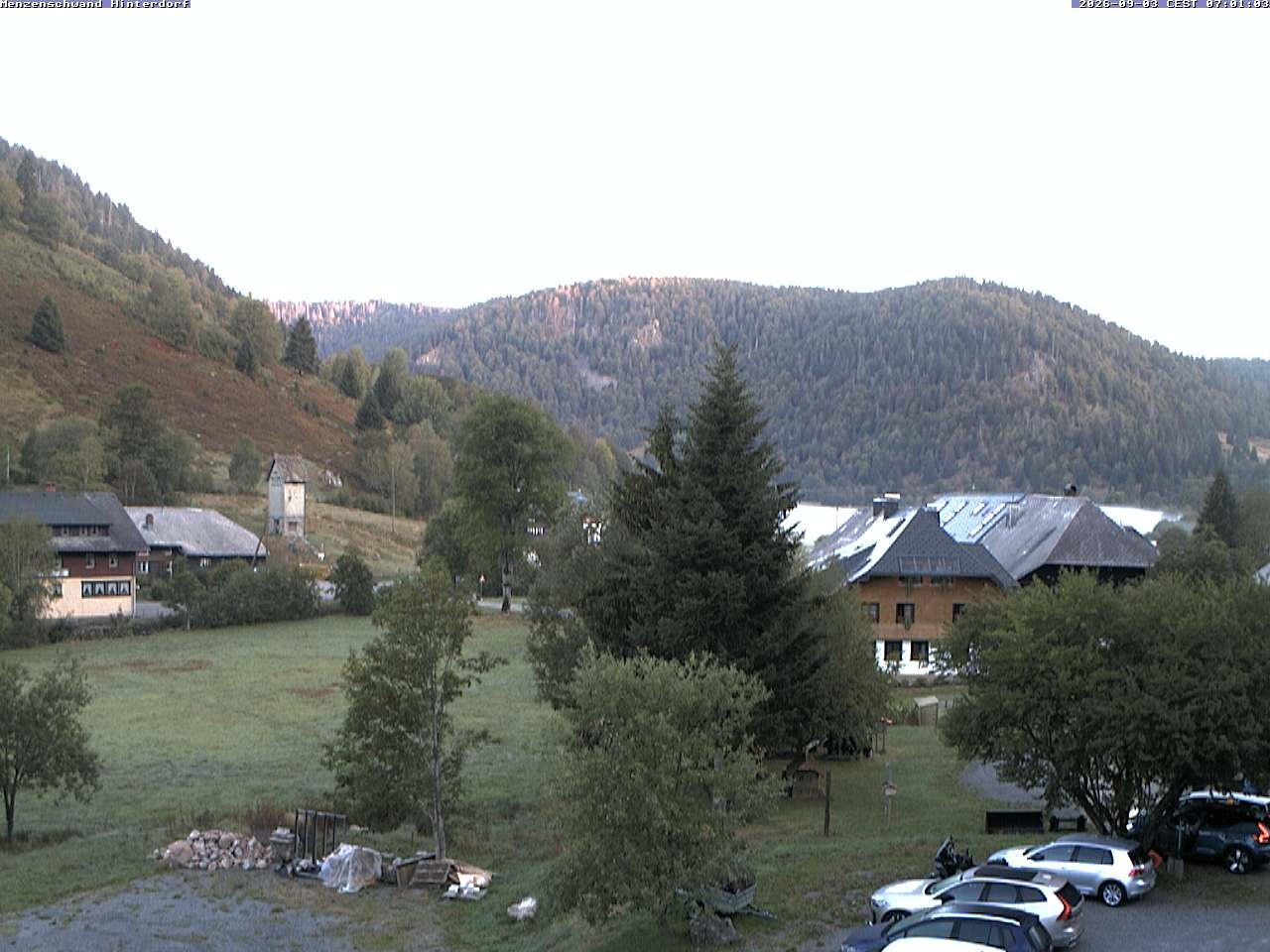 Archived image Webcam Menzenschwand (Hinterdorf)