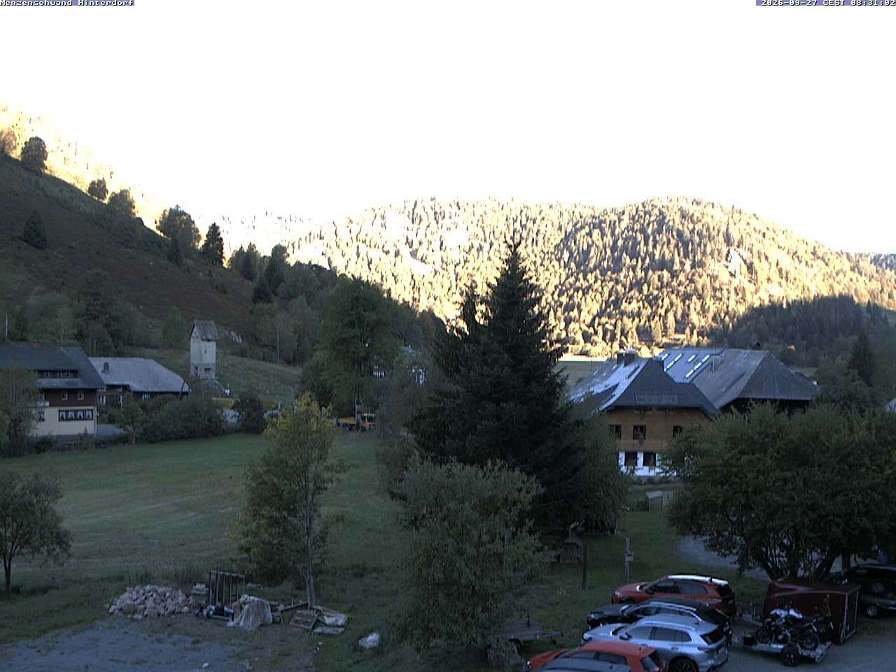 Archived image Webcam Menzenschwand (Hinterdorf)