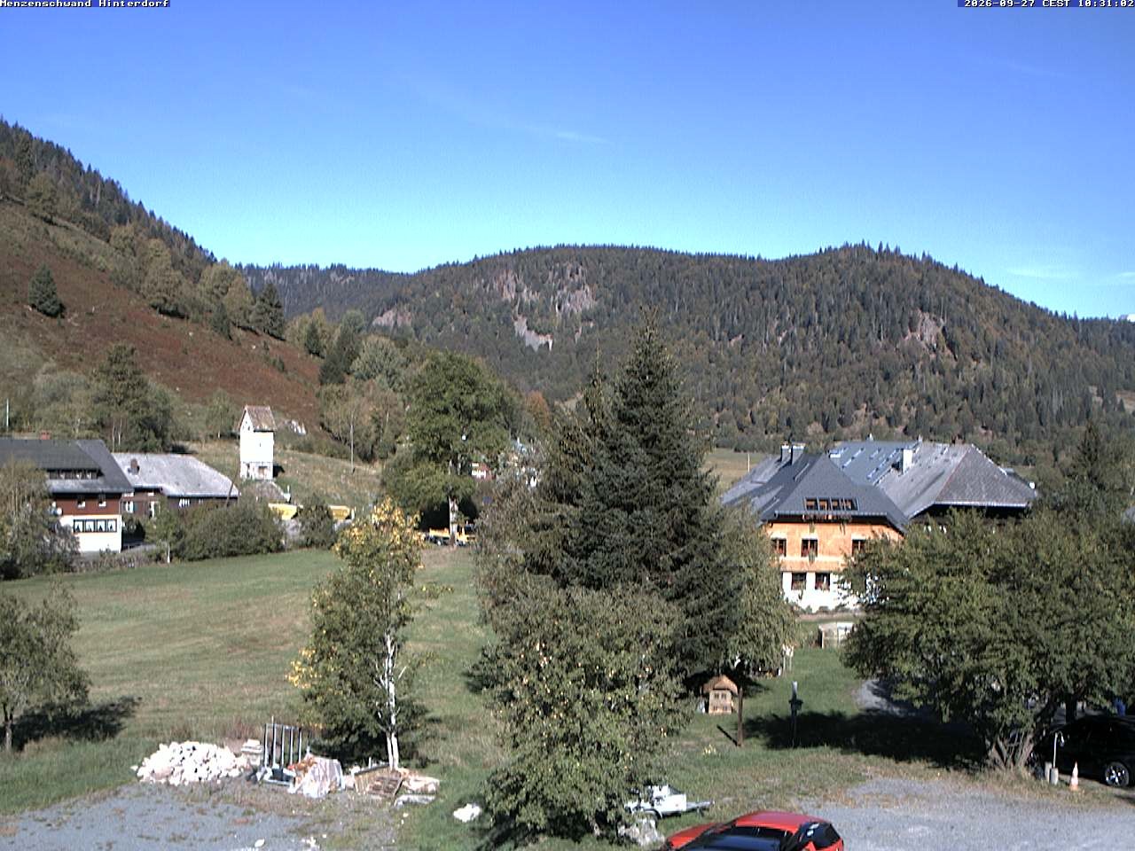 Archived image Webcam Menzenschwand (Hinterdorf)