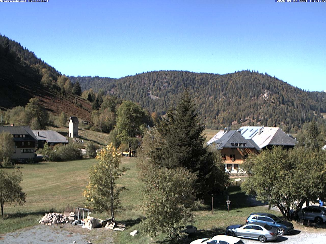 Archived image Webcam Menzenschwand (Hinterdorf)