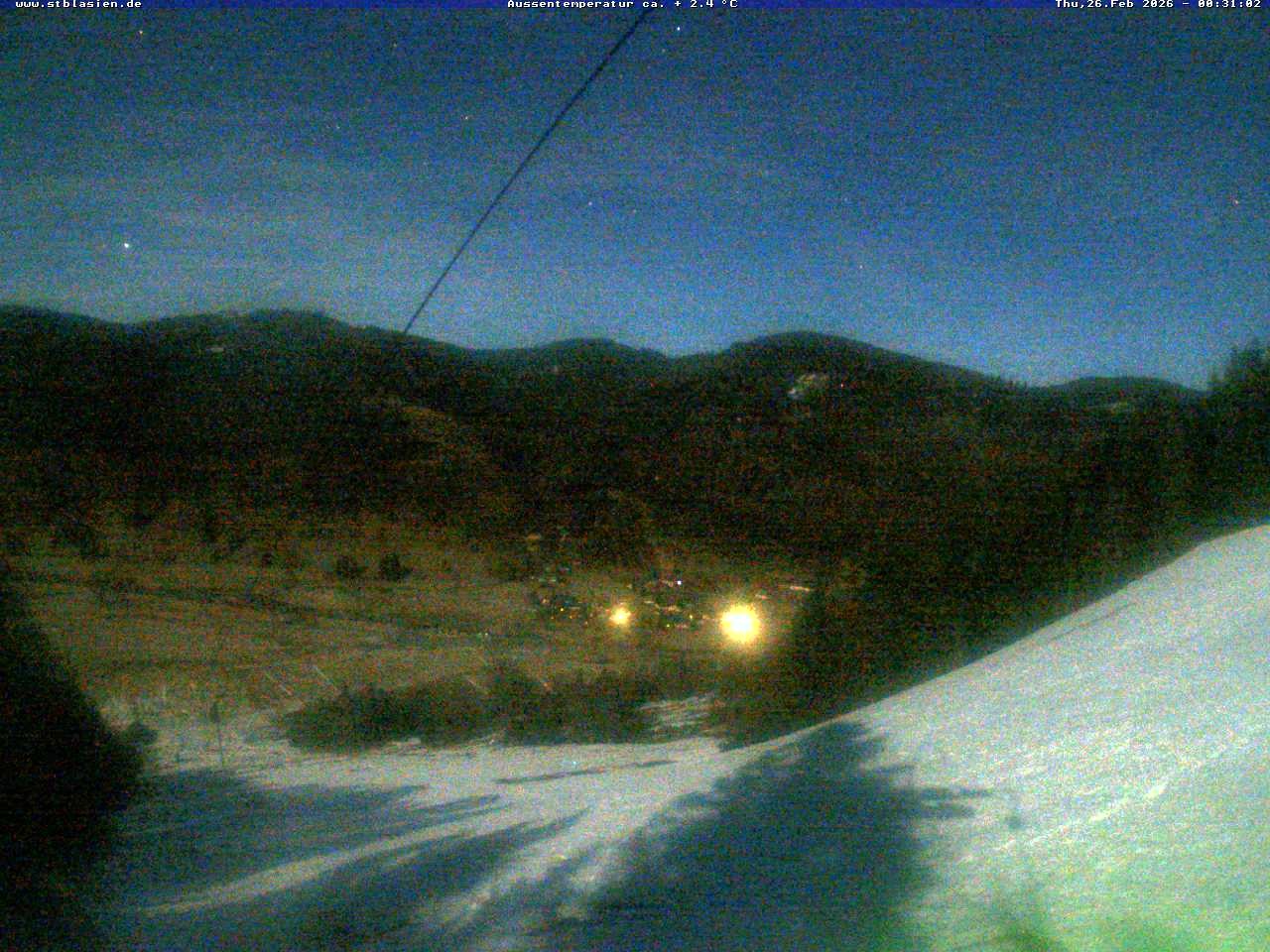 Archived image Webcam Top station Moesle