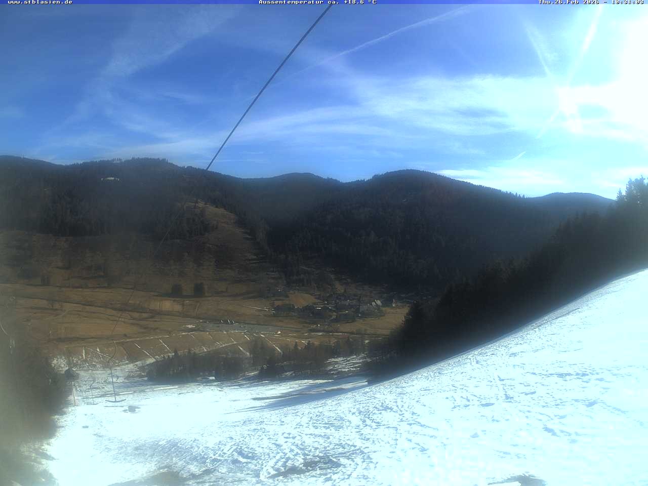 Archived image Webcam Top station Moesle