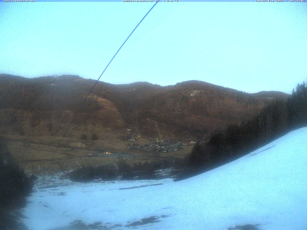 Archived image Webcam Top station Moesle