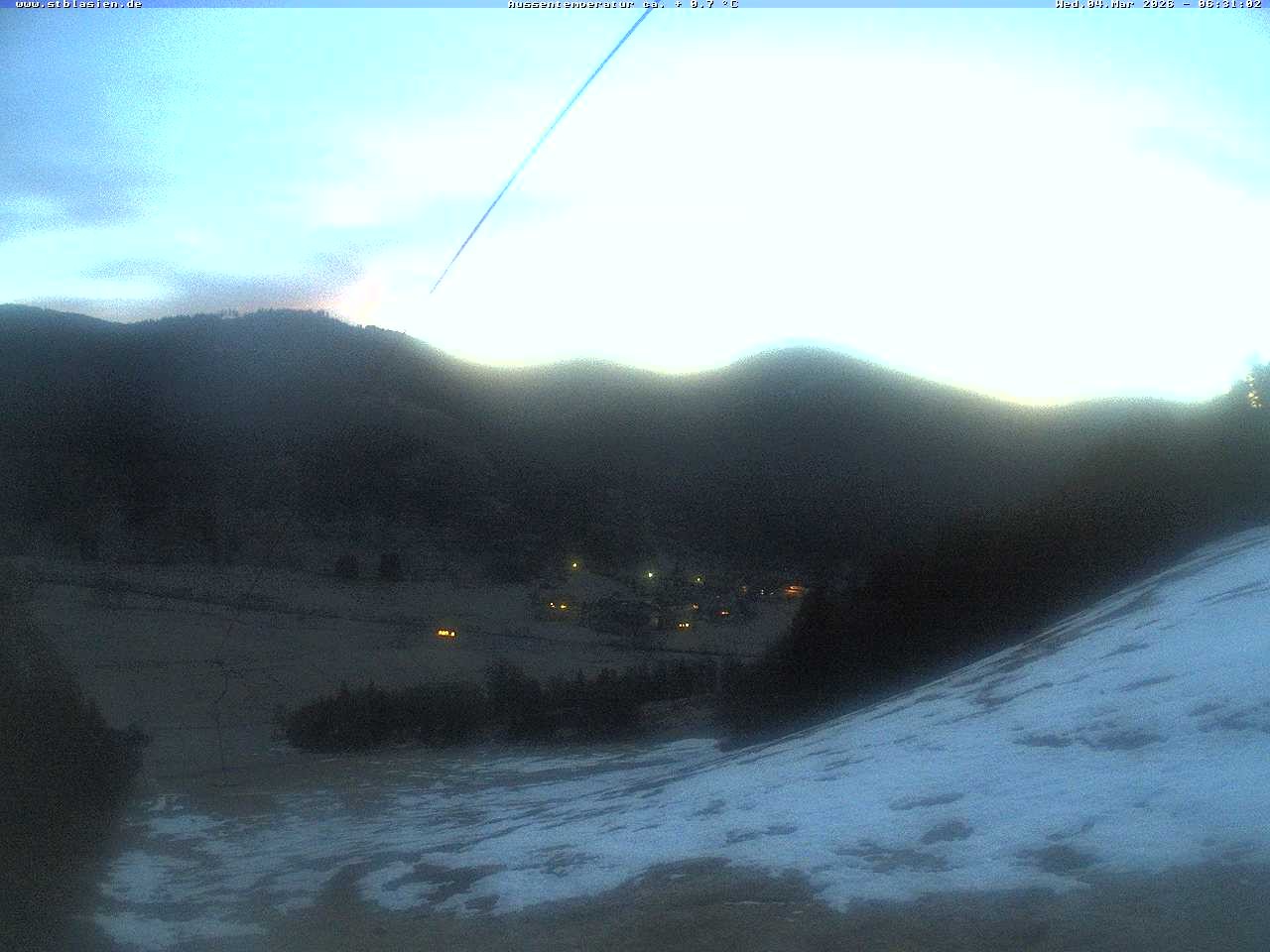 Archived image Webcam Top station Moesle