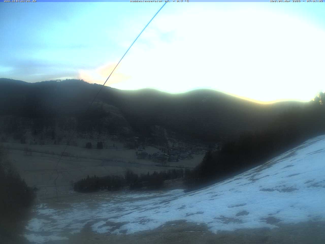 Archived image Webcam Top station Moesle