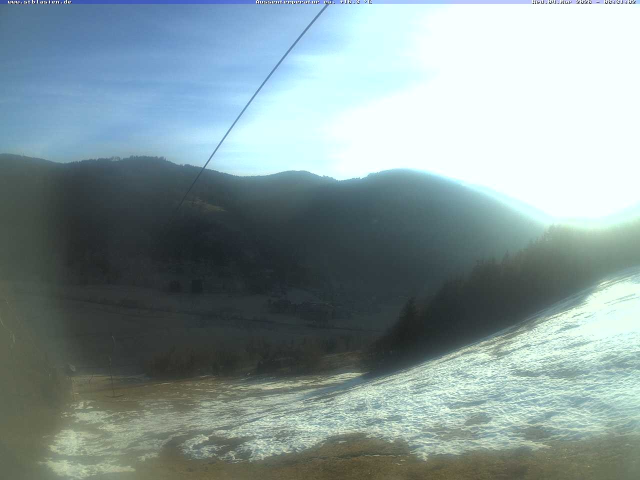 Archived image Webcam Top station Moesle