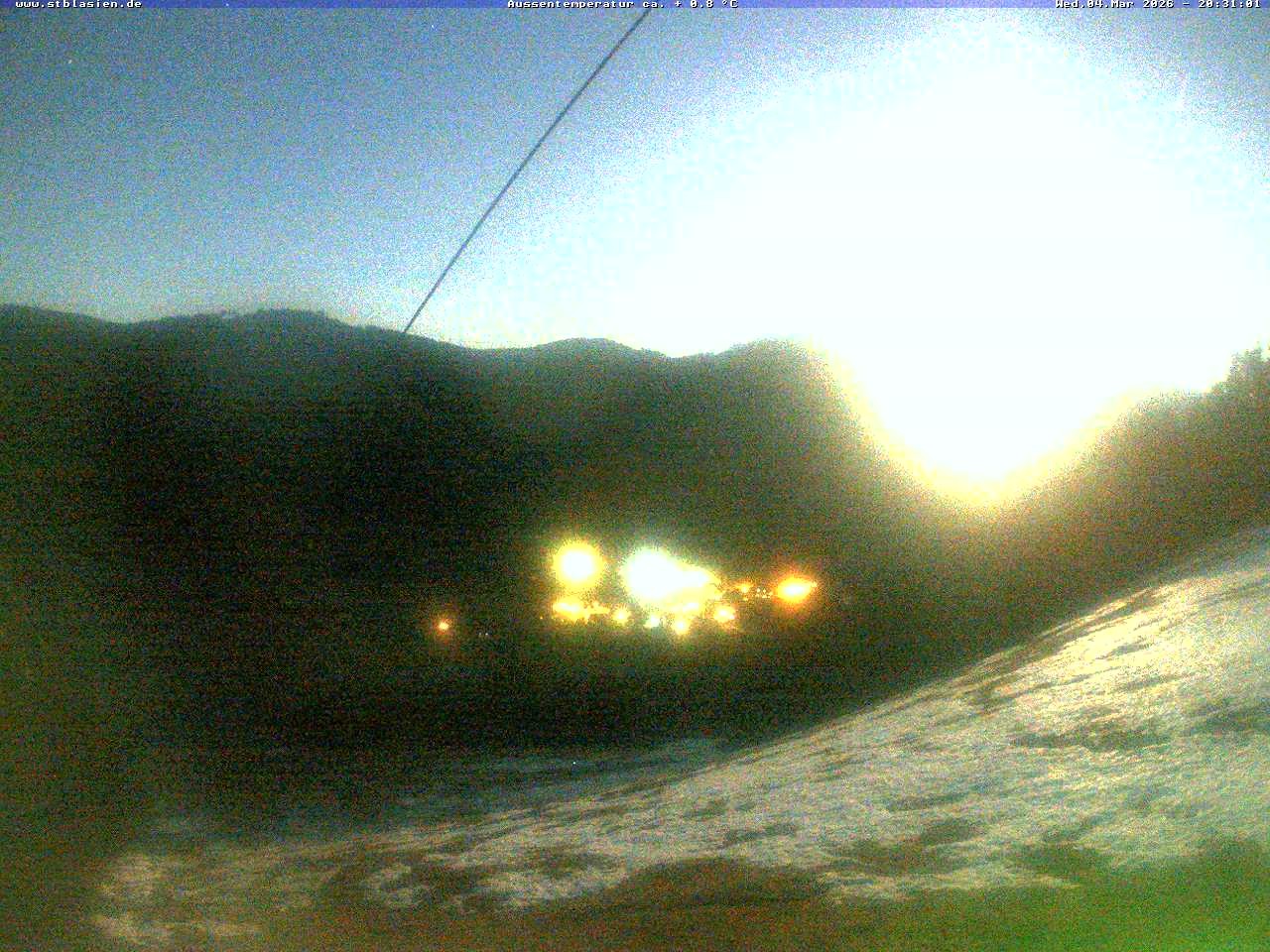 Archived image Webcam Top station Moesle