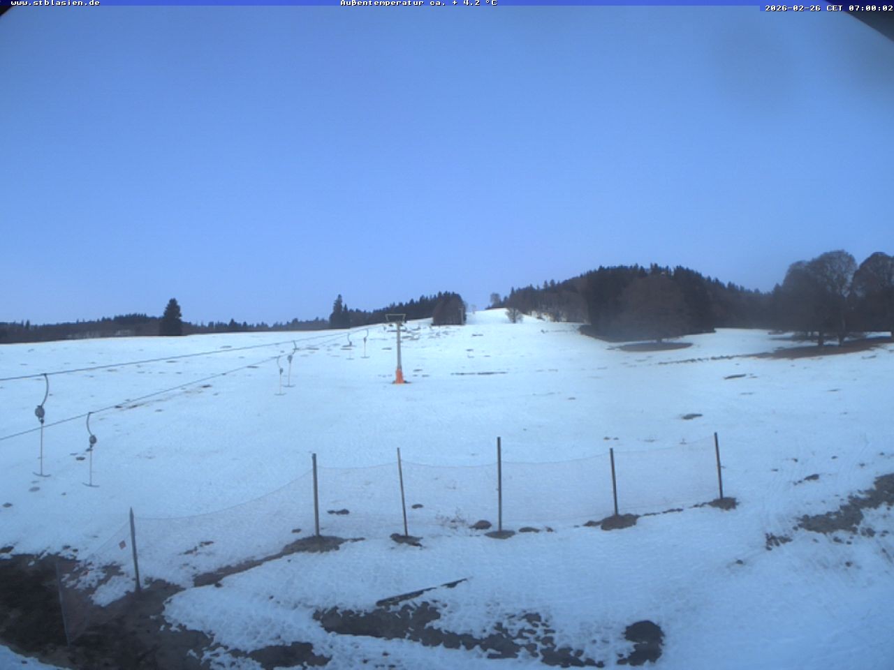Archived image Webcam Ski lift Schwinbach