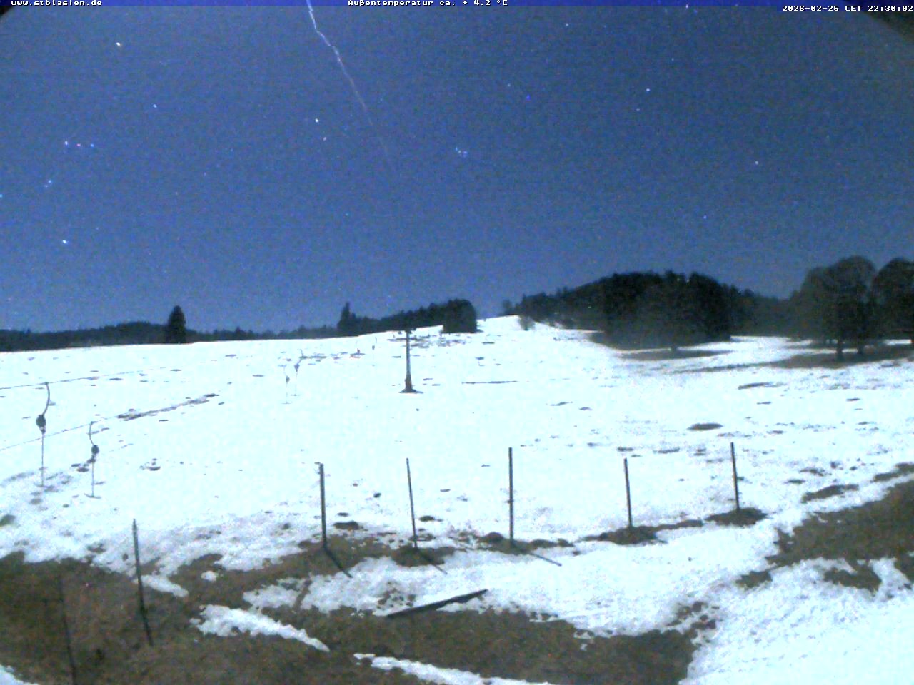 Archived image Webcam Ski lift Schwinbach