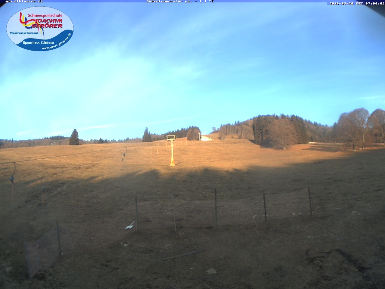 Archived image Webcam Ski lift Schwinbach