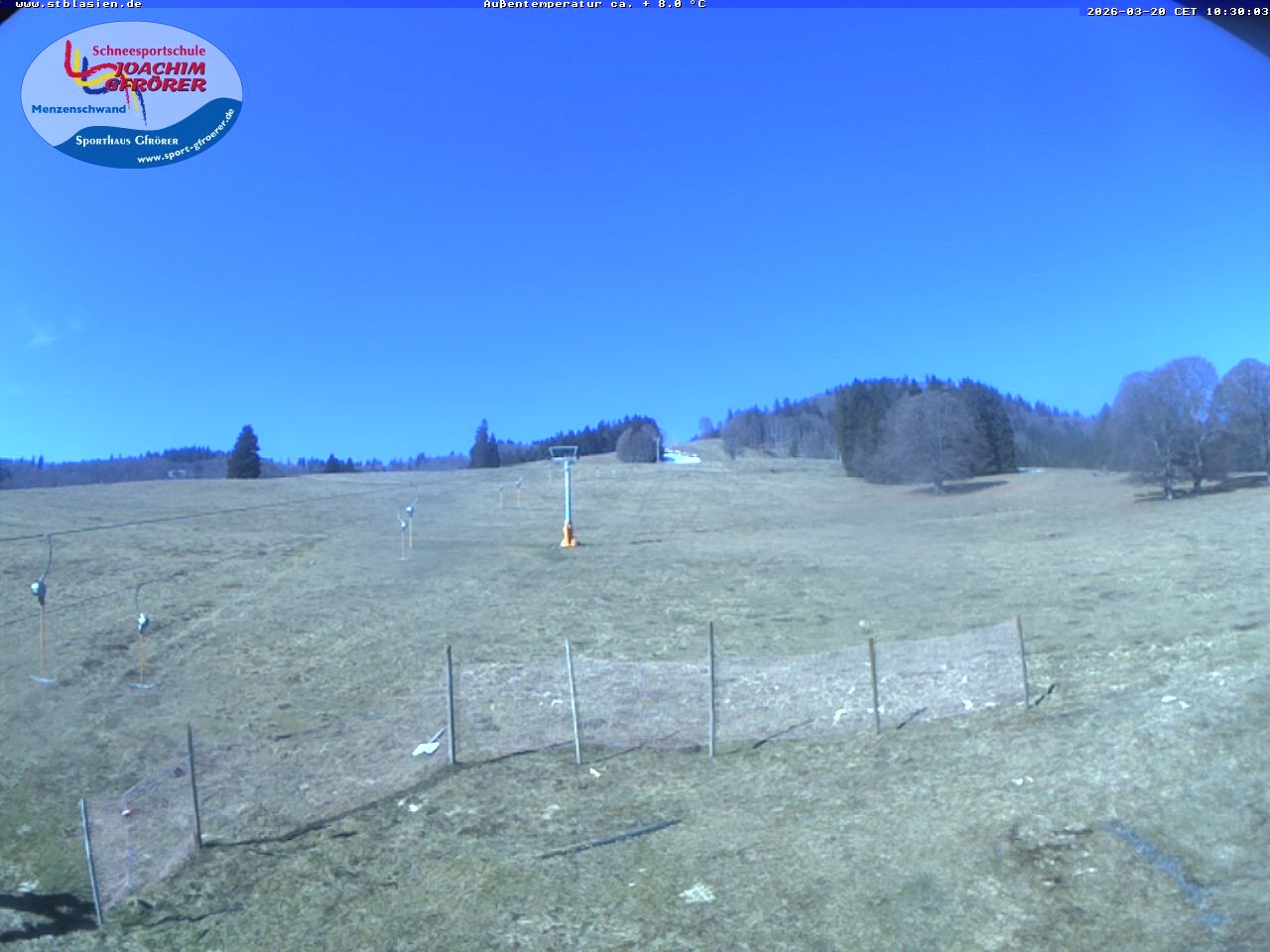 Archived image Webcam Ski lift Schwinbach