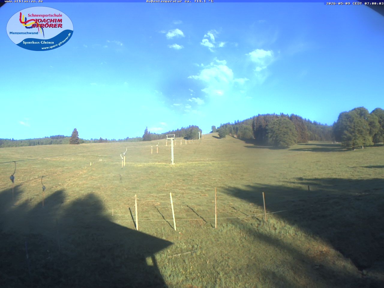 Archived image Webcam Ski lift Schwinbach