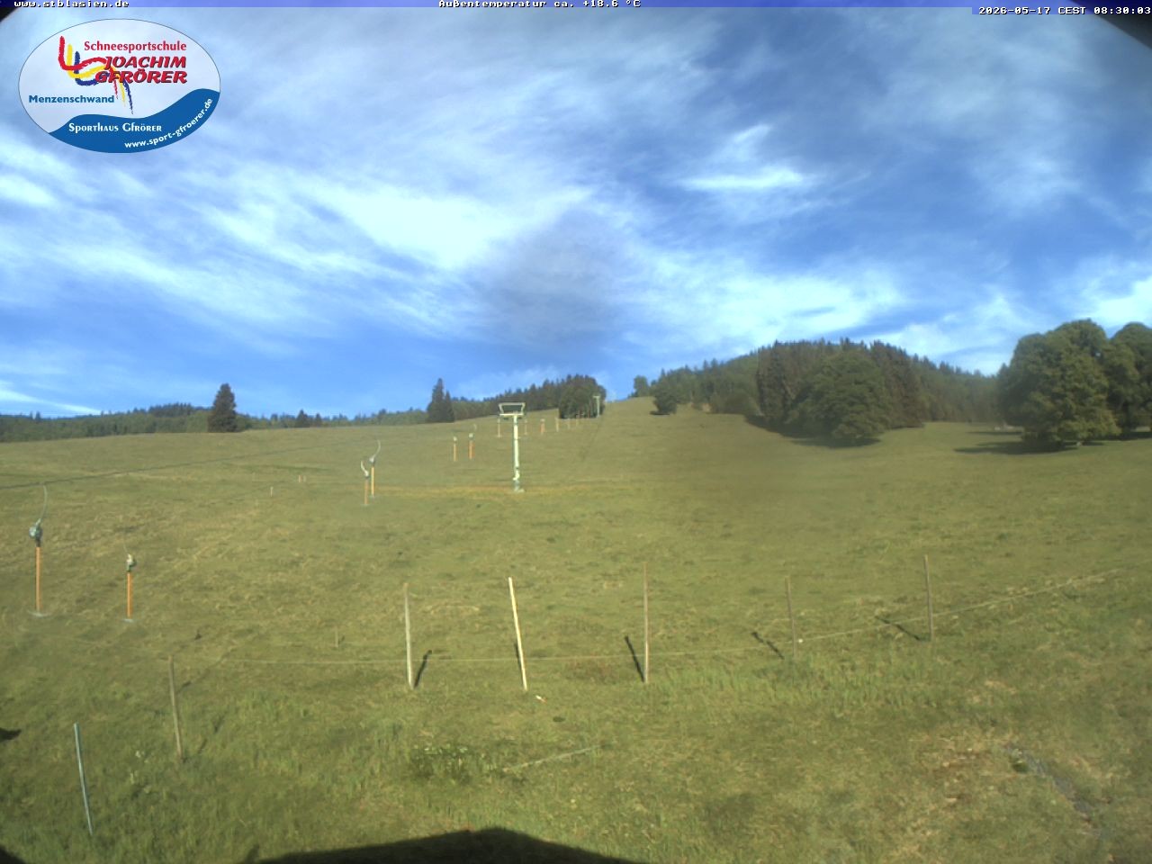Archived image Webcam Ski lift Schwinbach