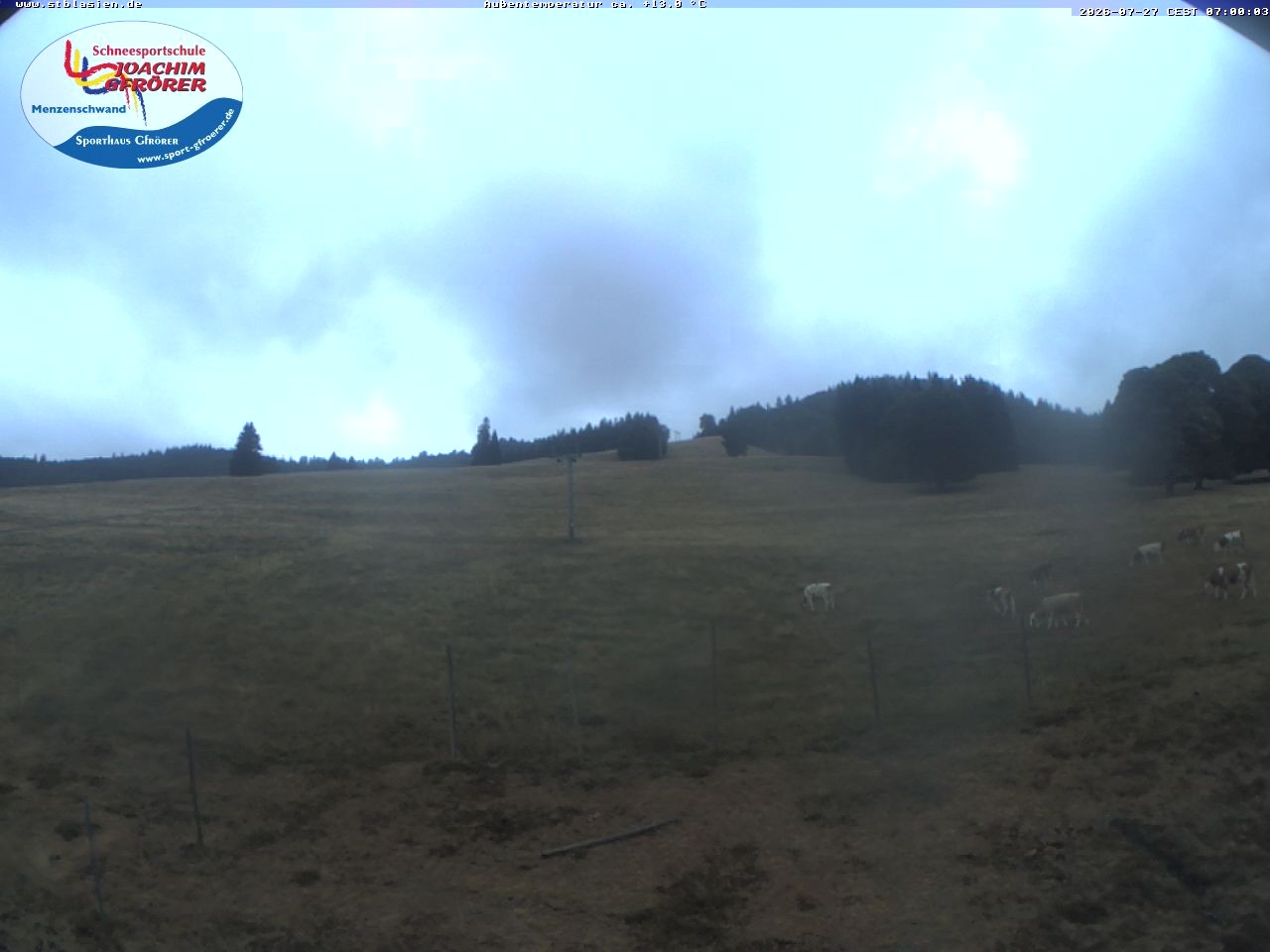 Archived image Webcam Ski lift Schwinbach