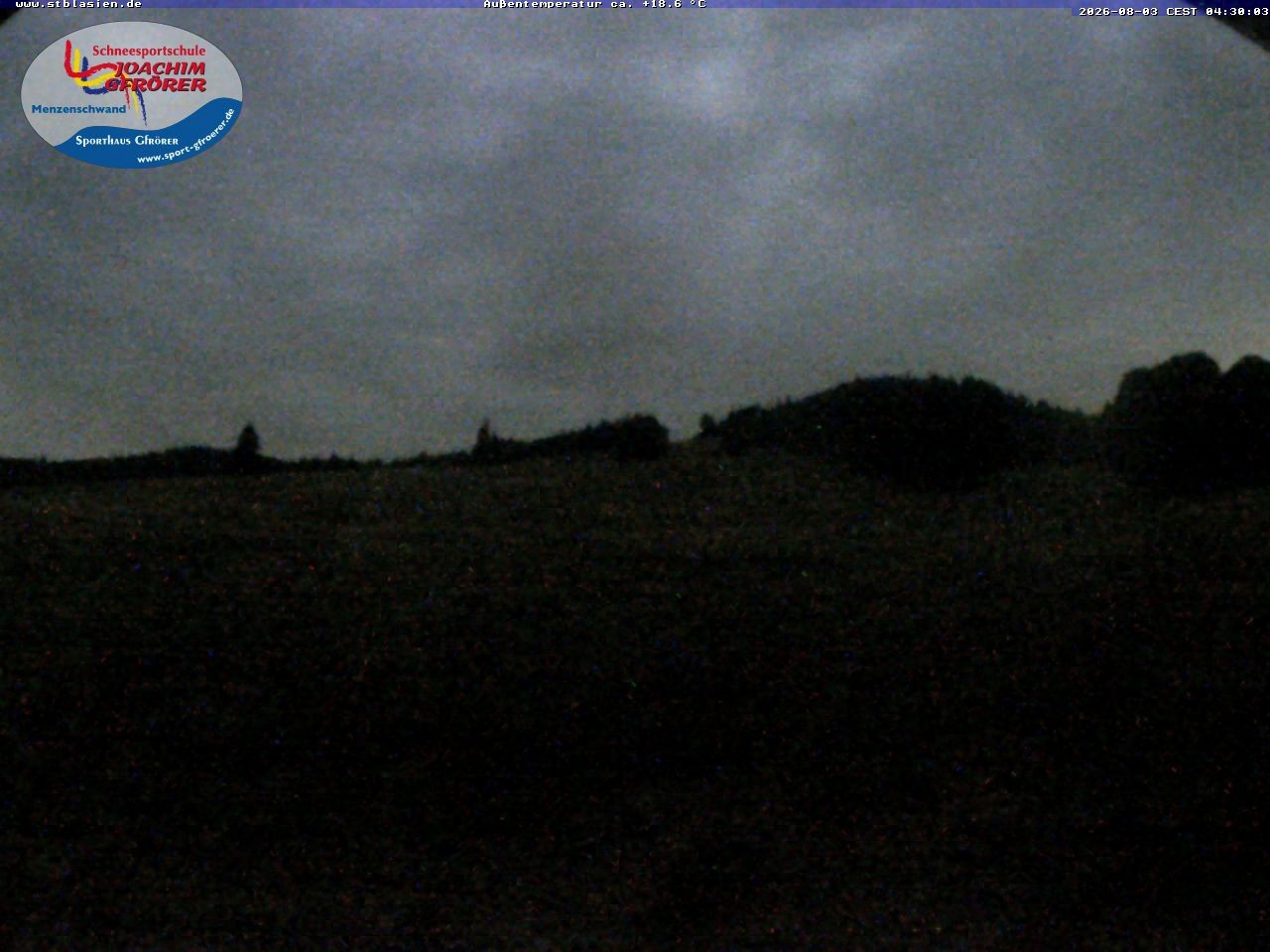 Archived image Webcam Ski lift Schwinbach