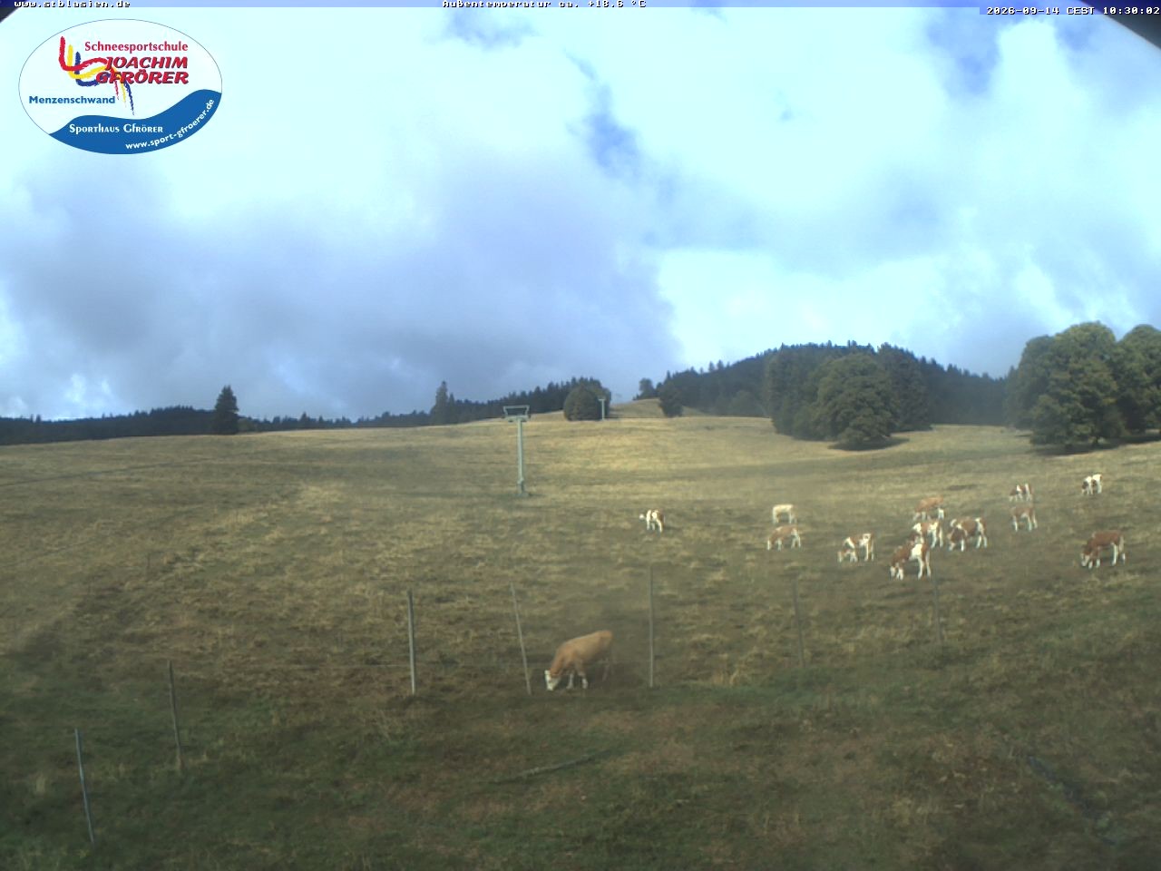 Archived image Webcam Ski lift Schwinbach