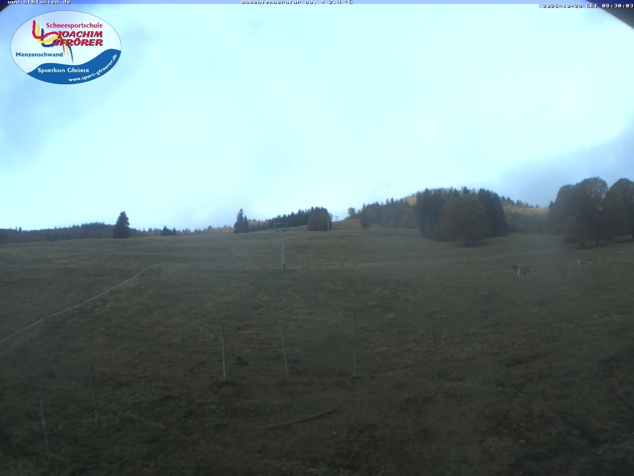 Archived image Webcam Ski lift Schwinbach